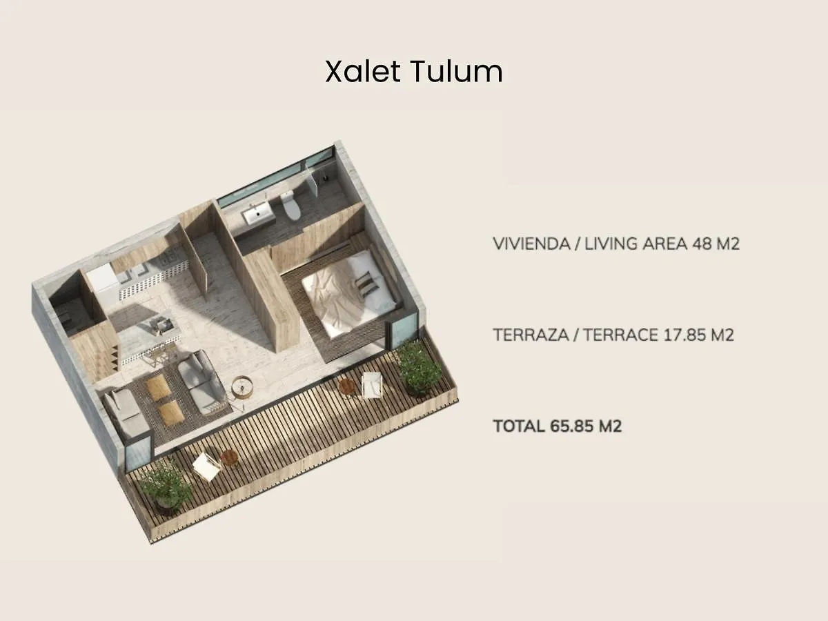 Private Cenote, Eco-Friendly Design In Luxury Condo - Xalet B201 Tulum Apartment